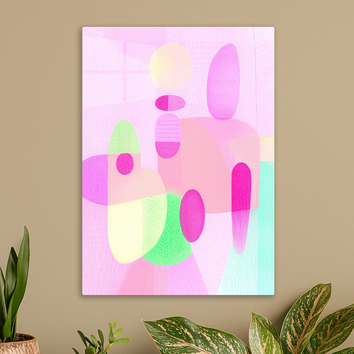 Pink Geometric Dream