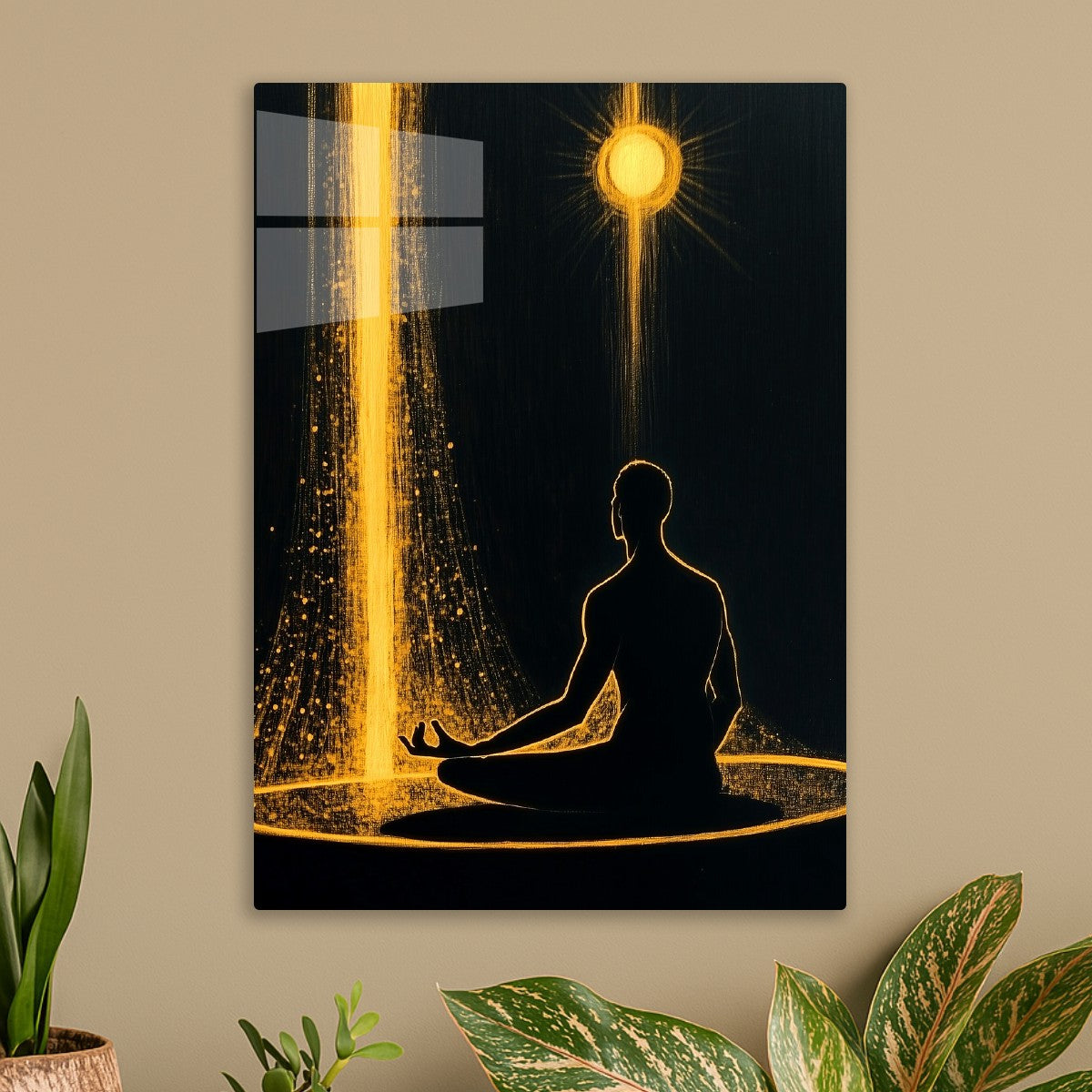 Man meditating