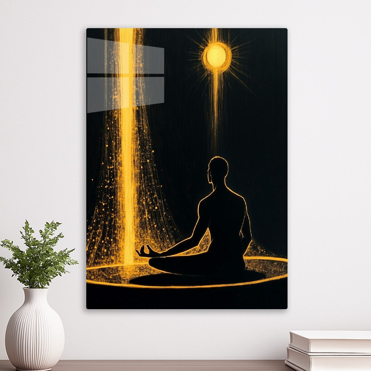 Man meditating