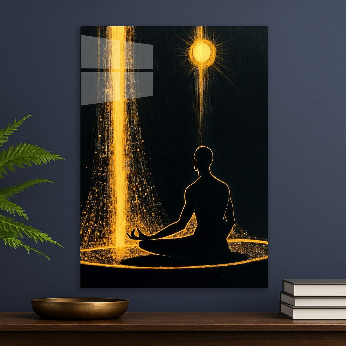Man meditating