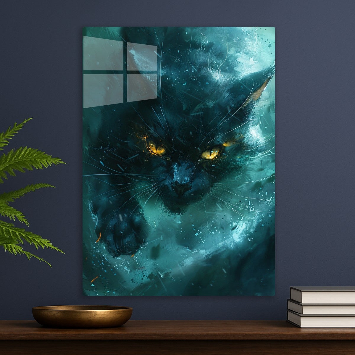 Black Cat in the Night