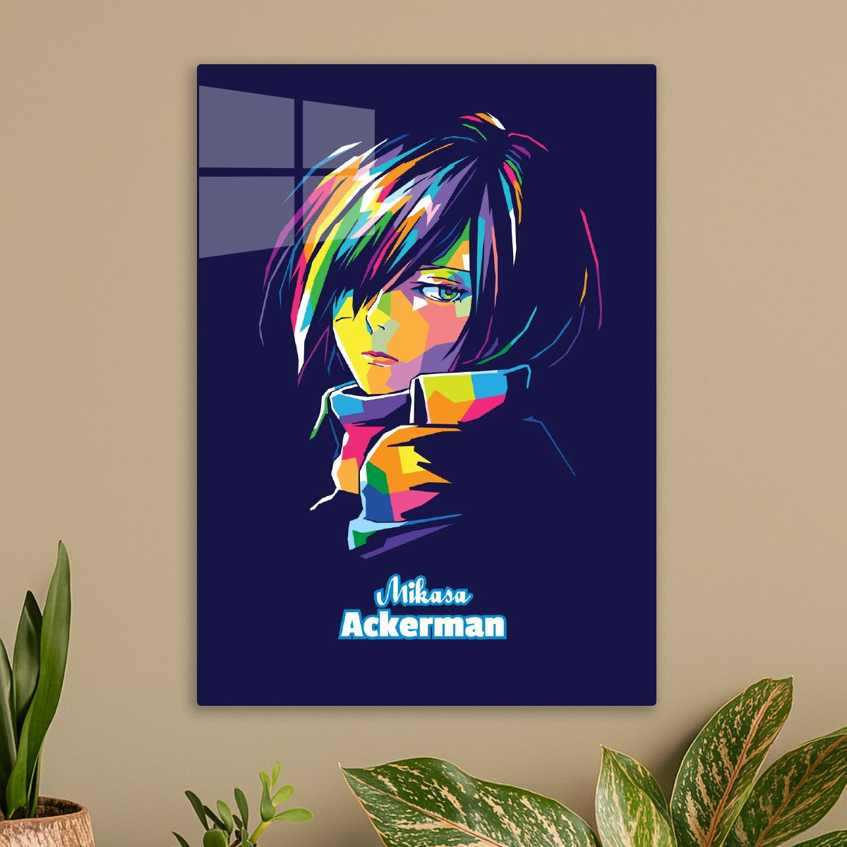 Mikasa Ackerman in WPAP Style