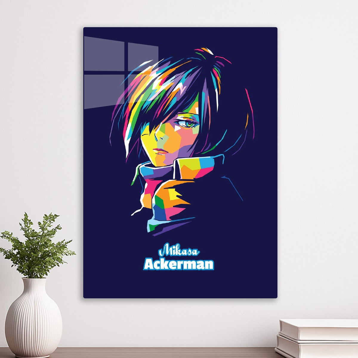 Mikasa Ackerman in WPAP Style