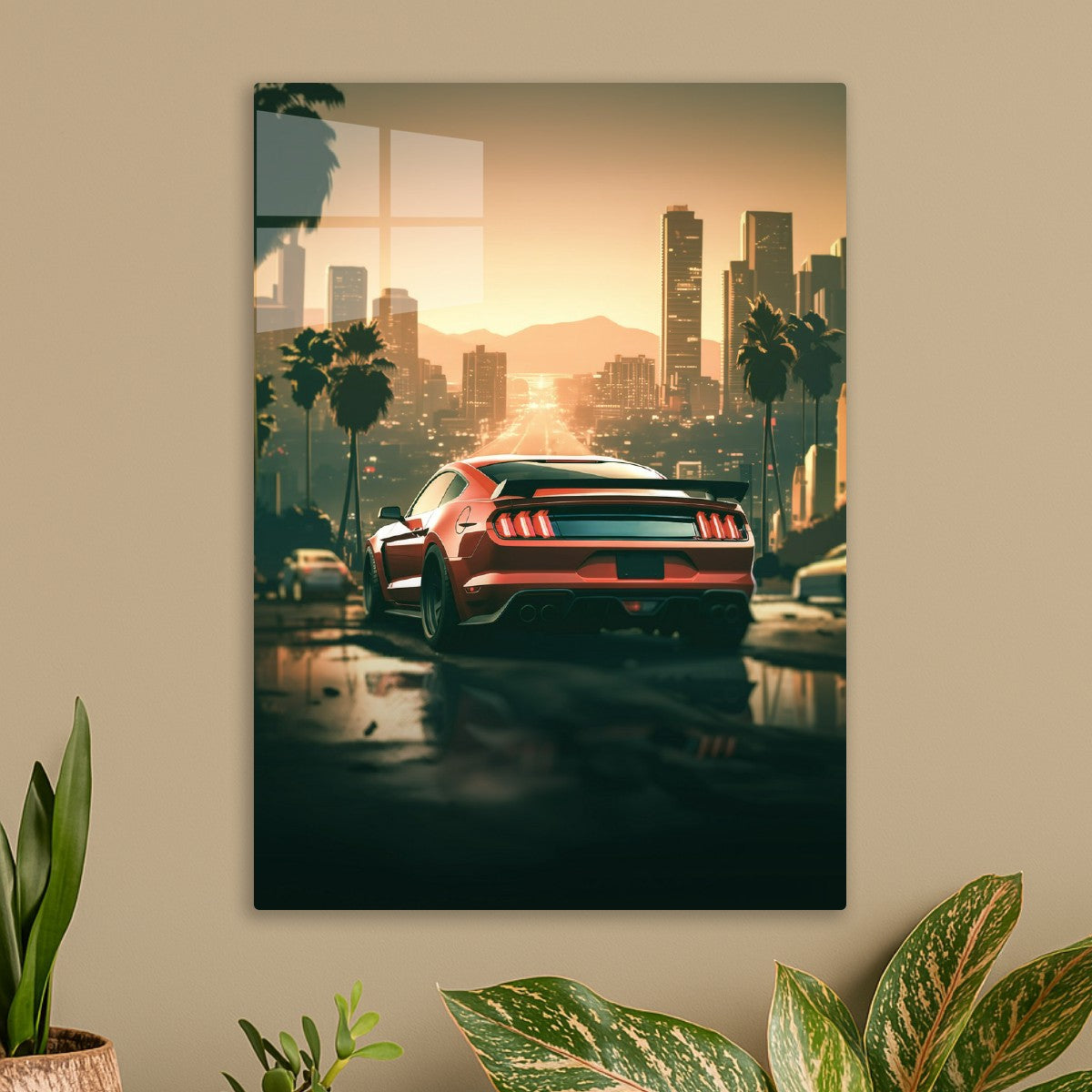Sunset Mustang