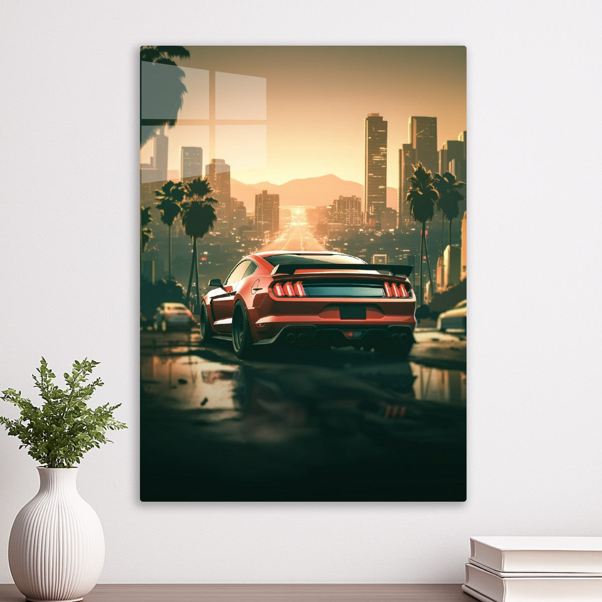 Sunset Mustang