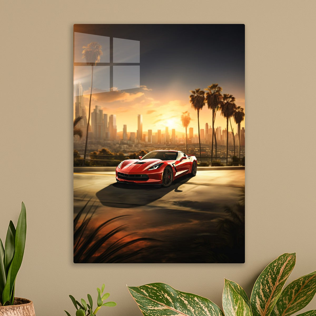American Muscle in the Sunset
