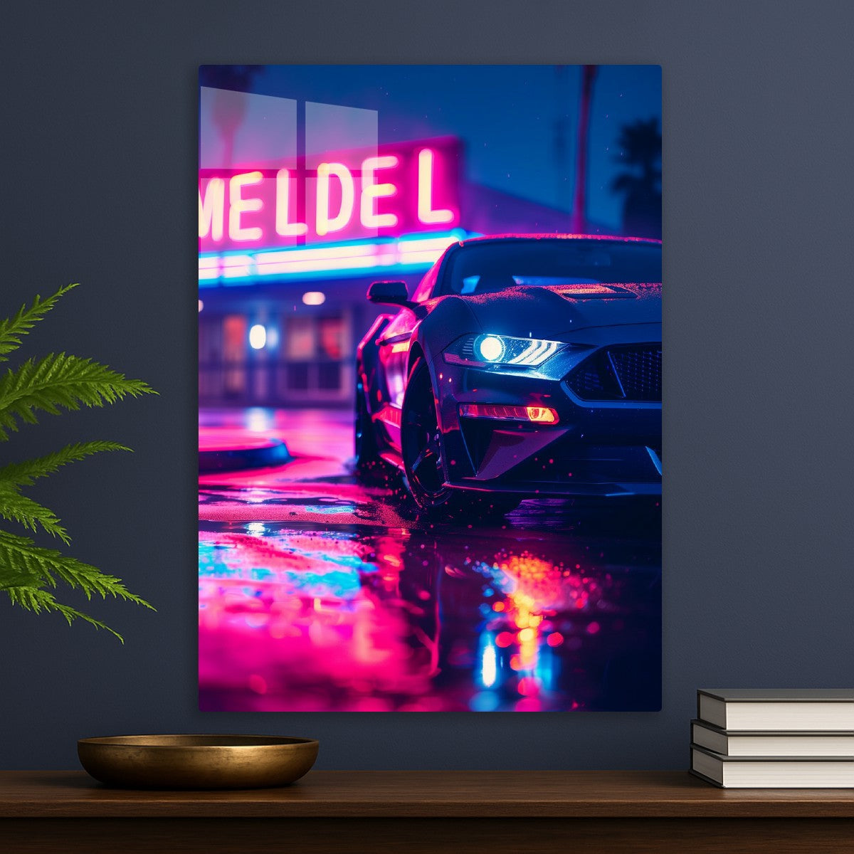 Neon Mustang