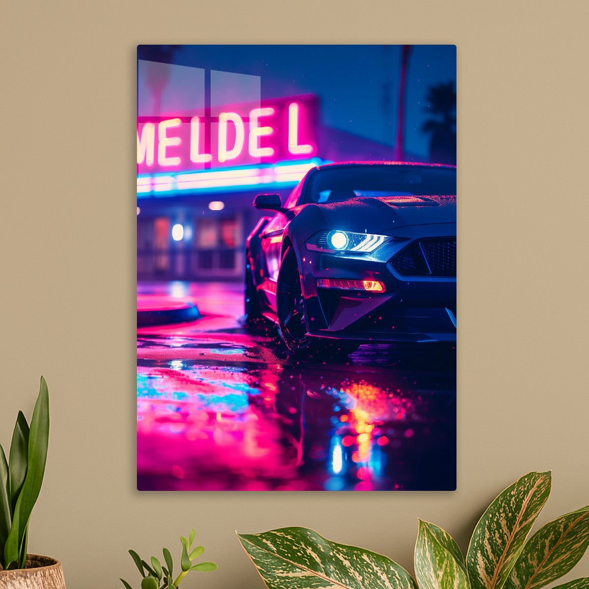 Neon Mustang