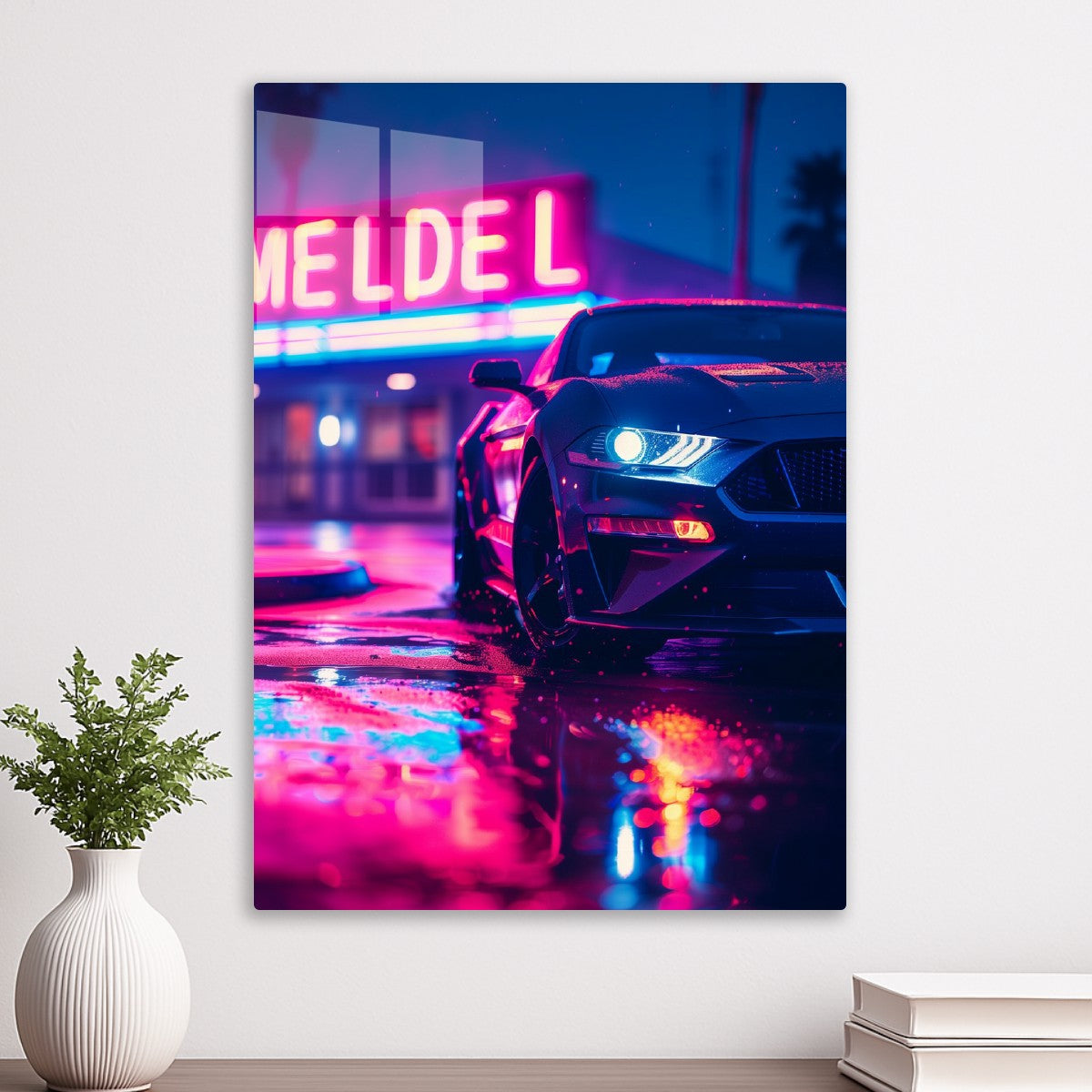 Neon Mustang