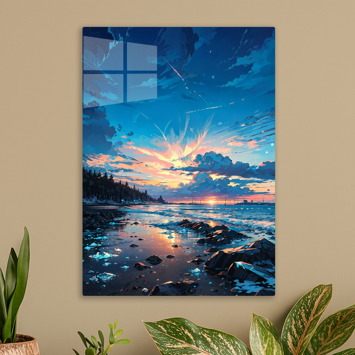 Sunset Ice