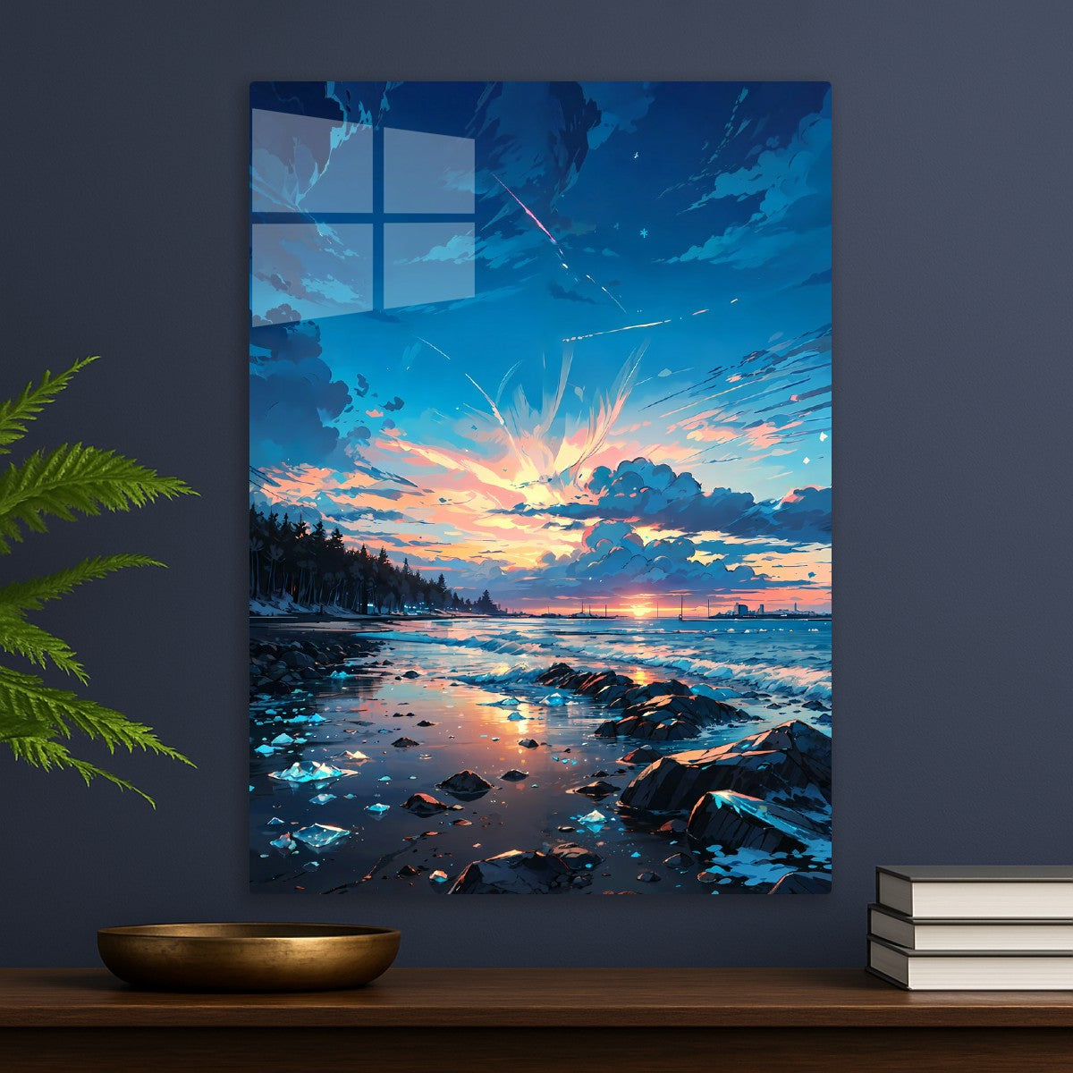 Sunset Ice
