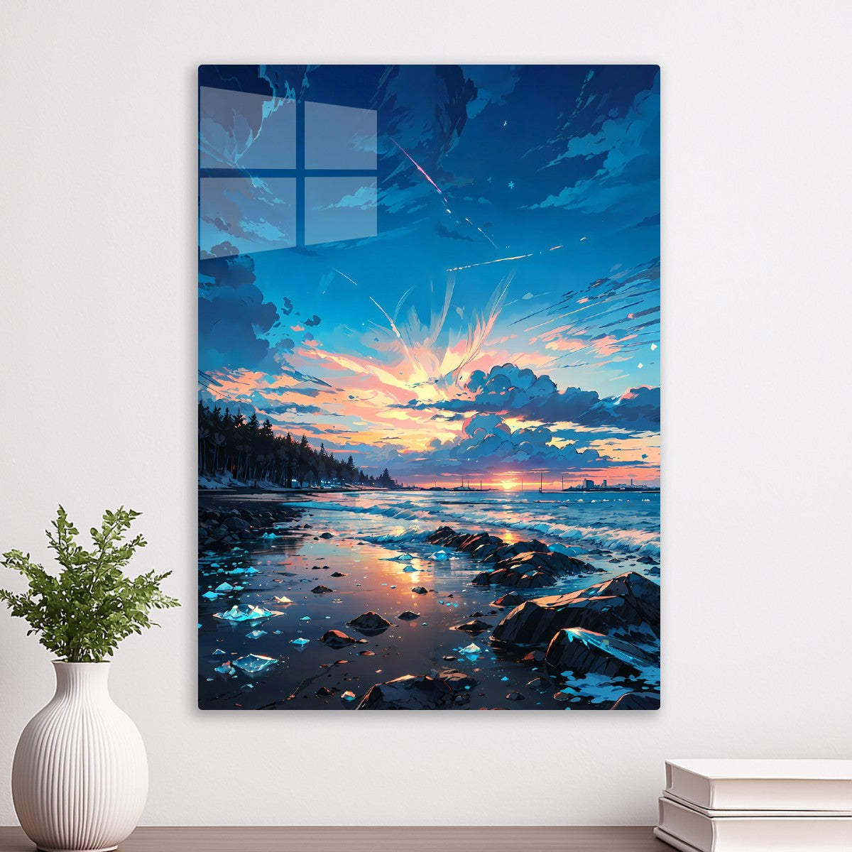Sunset Ice