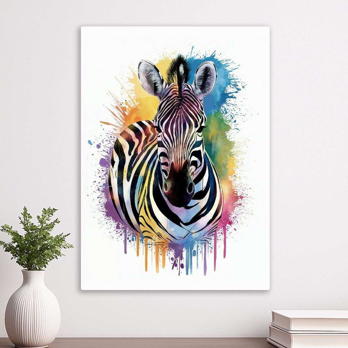 Abstract Zebra Watercolor