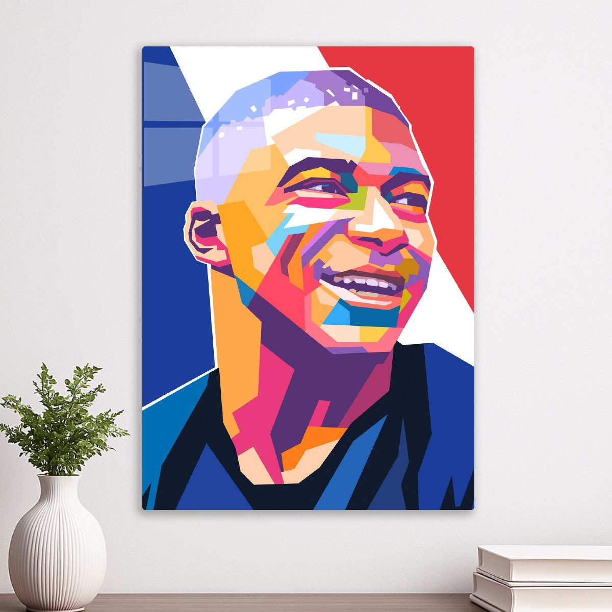 Kylian Mbappe pop art portrait