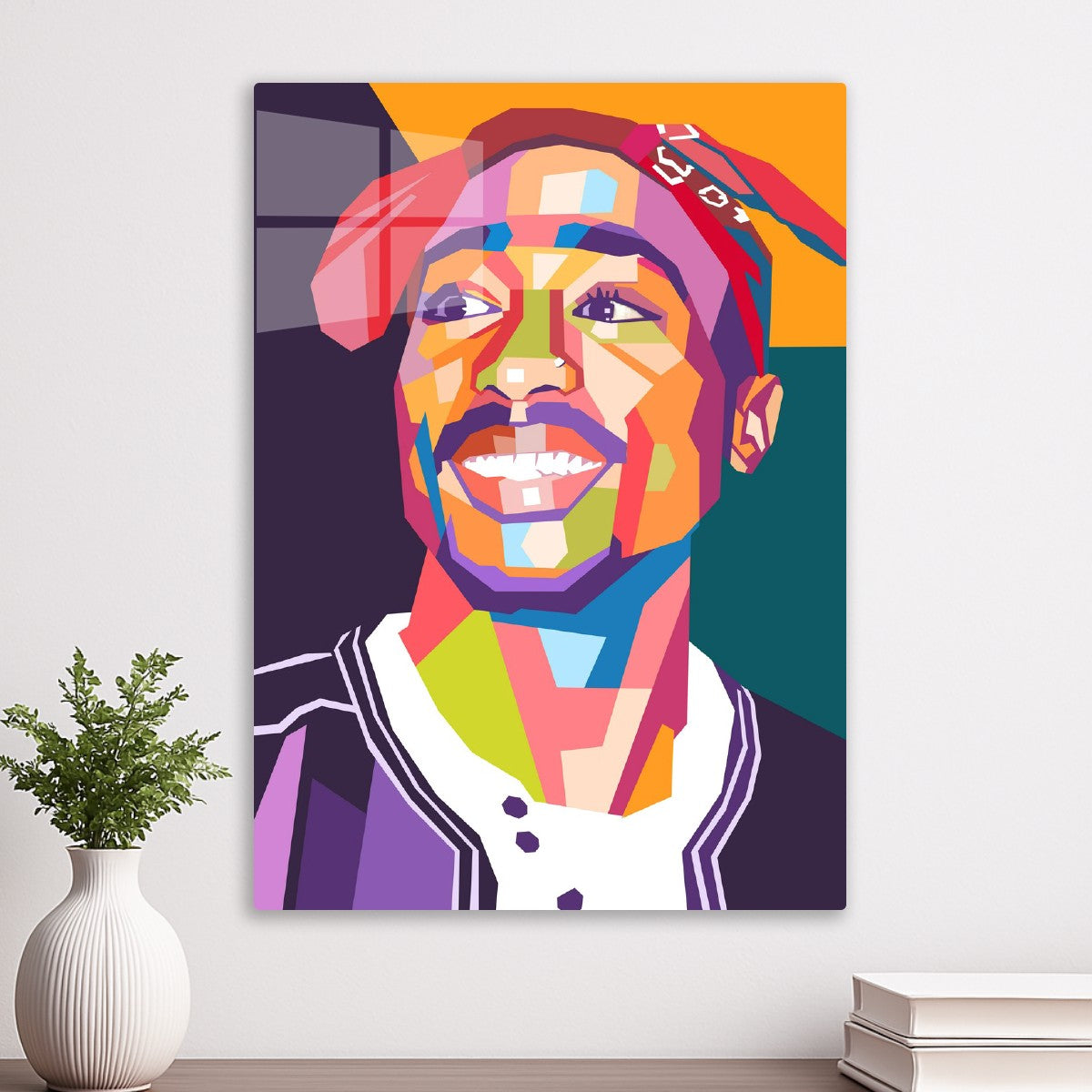 Tupac Shakur pop art portrait