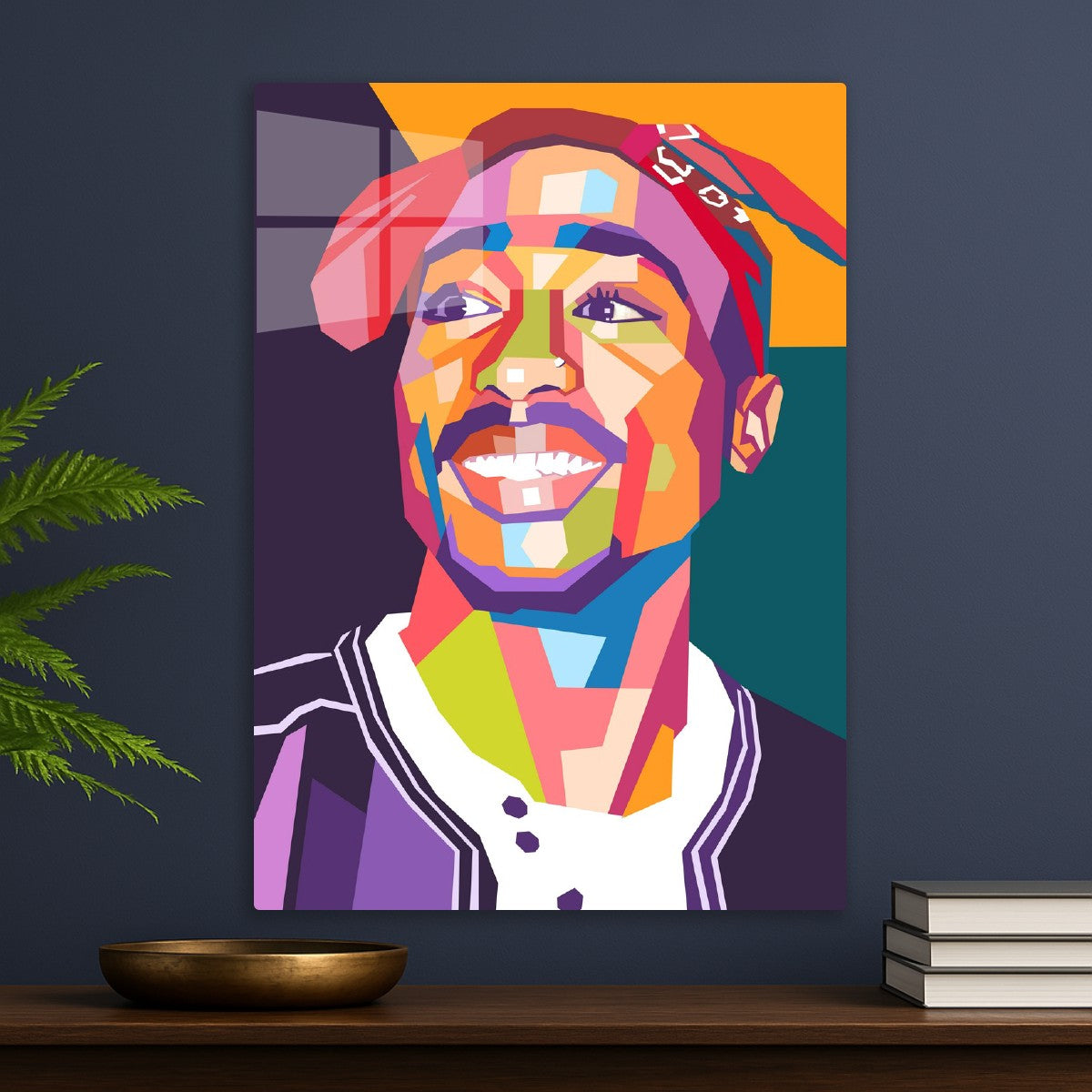 Tupac Shakur pop art portrait
