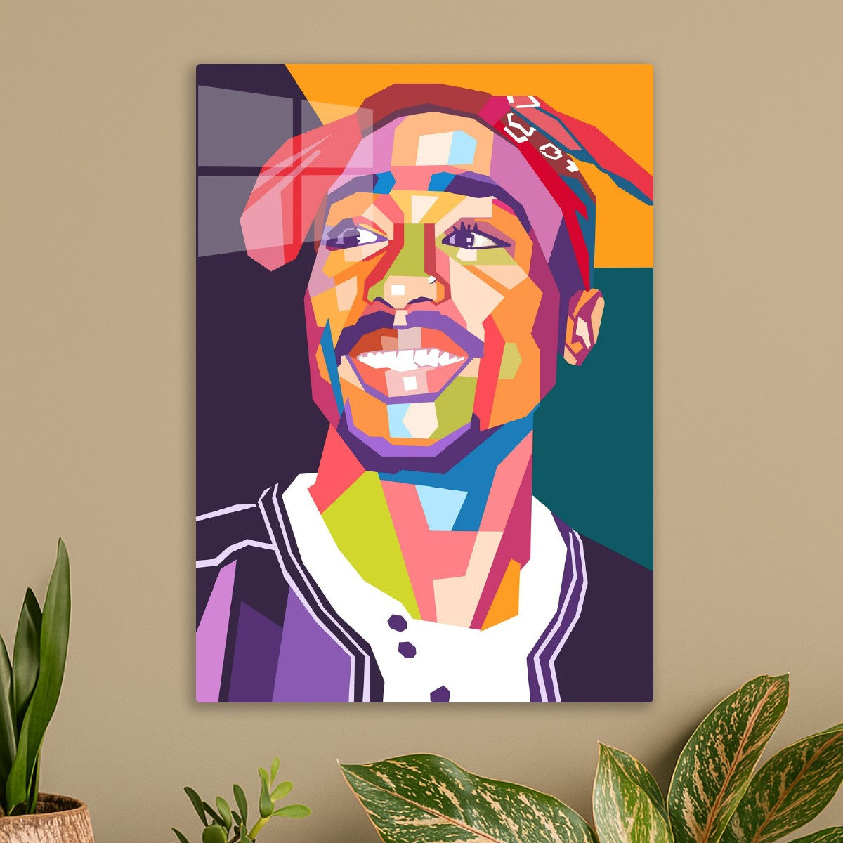 Tupac Shakur pop art portrait