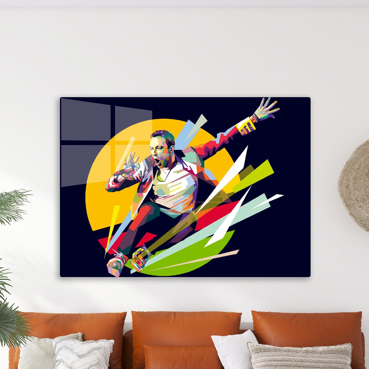 Chris Martin flying