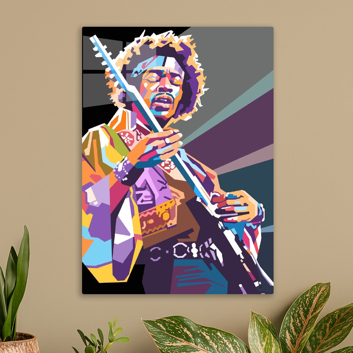 Jimi Hendrix pop art portrait