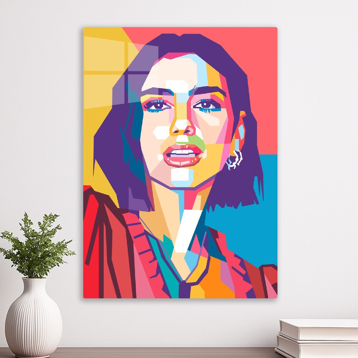 Dua Lipa pop art portrait