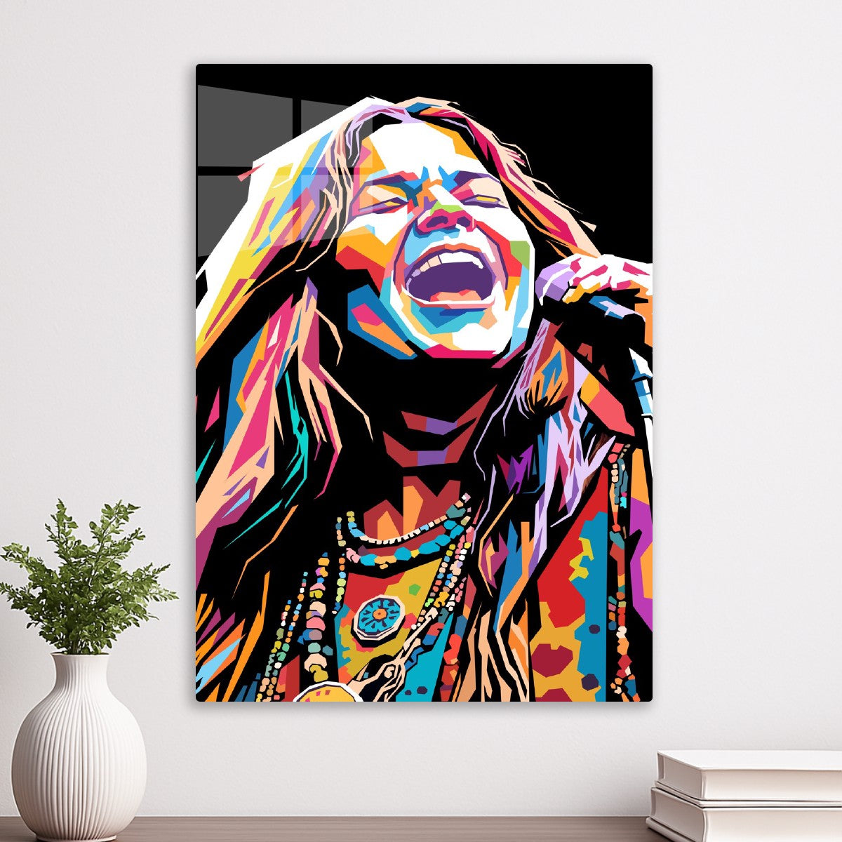 Janis Joplin pop art portrait