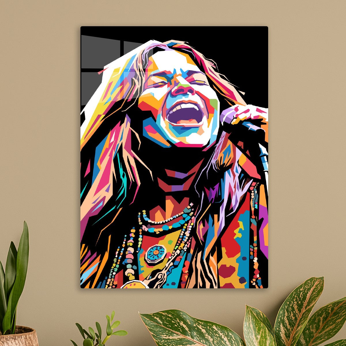 Janis Joplin pop art portrait