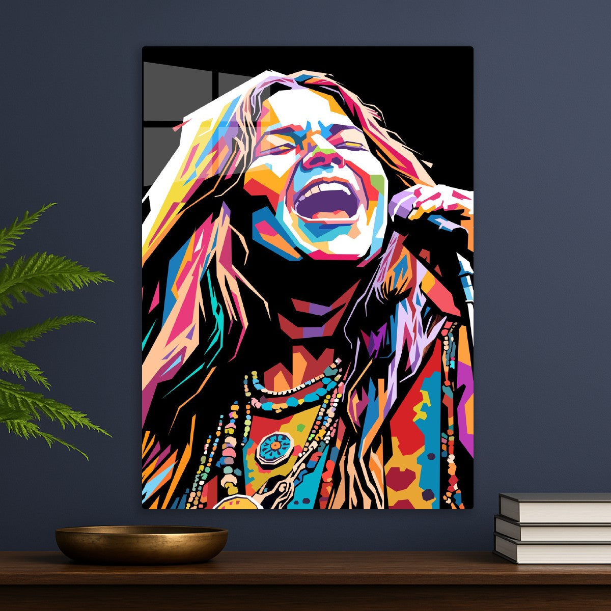 Janis Joplin pop art portrait