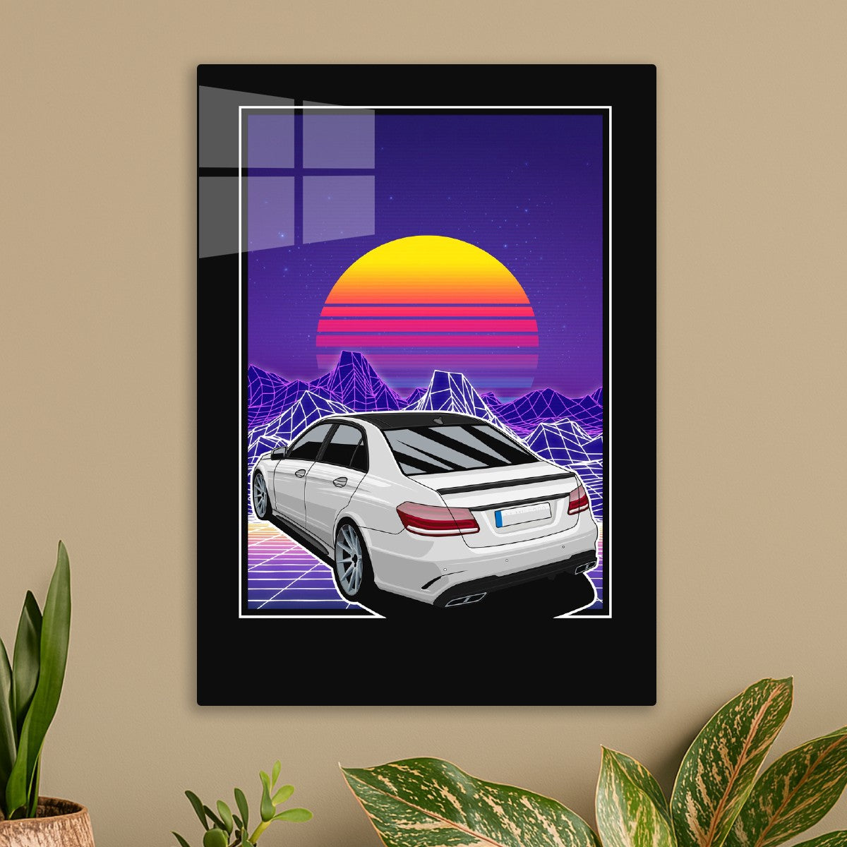 Mercedes Benz E63 Synthwave
