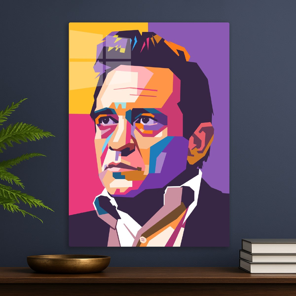 Johnny Cash pop art portrait