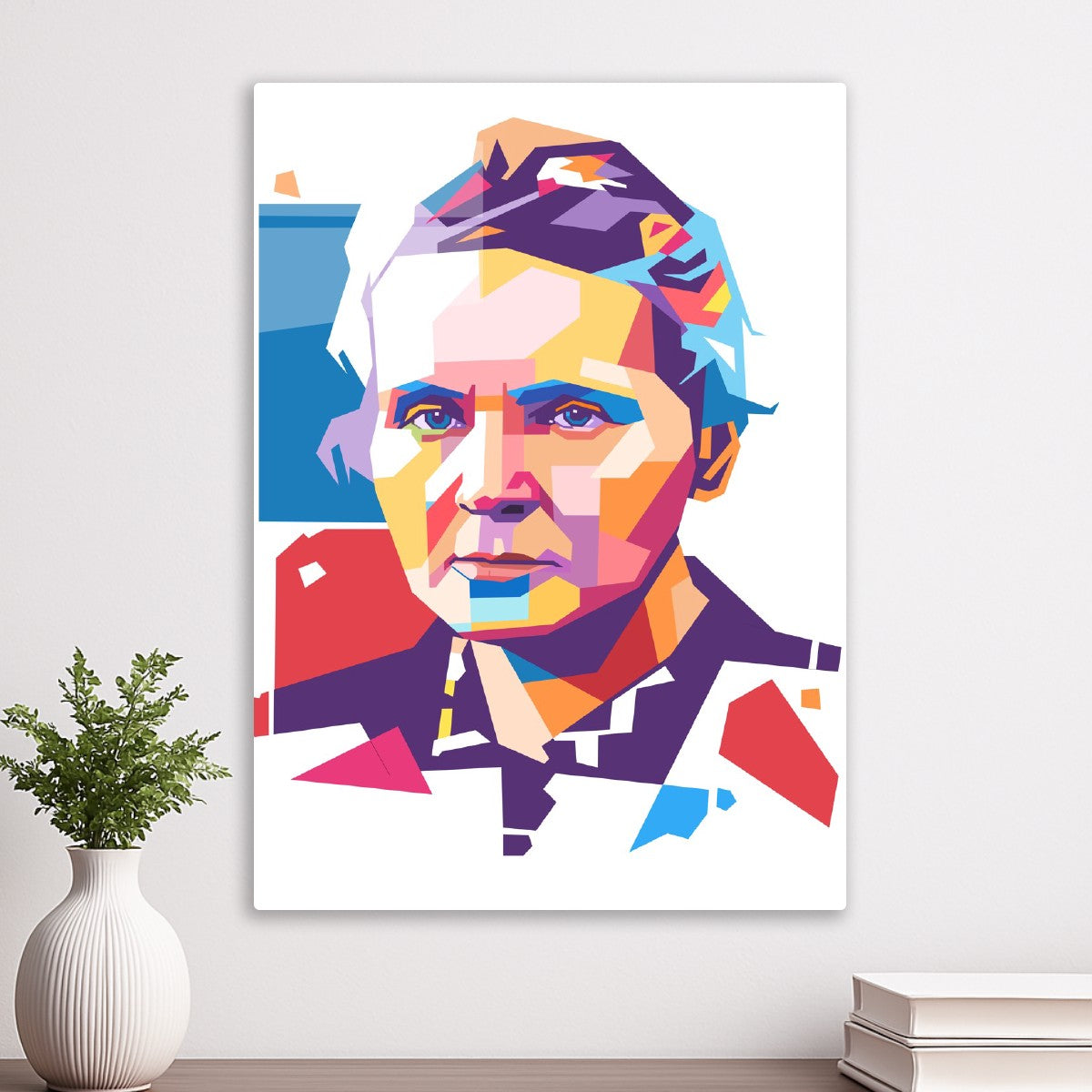 Marie Curie pop art portrait