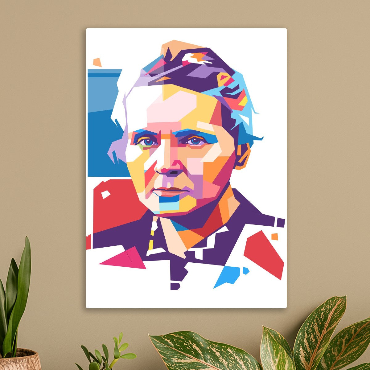 Marie Curie pop art portrait