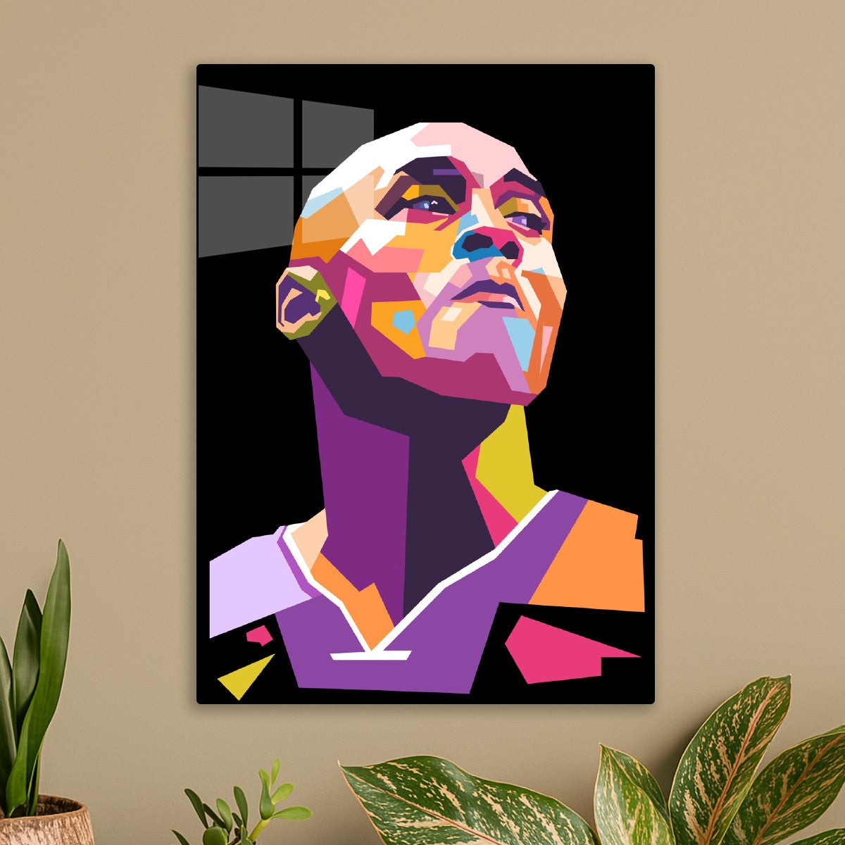 Kobe Bryant pop art portrait