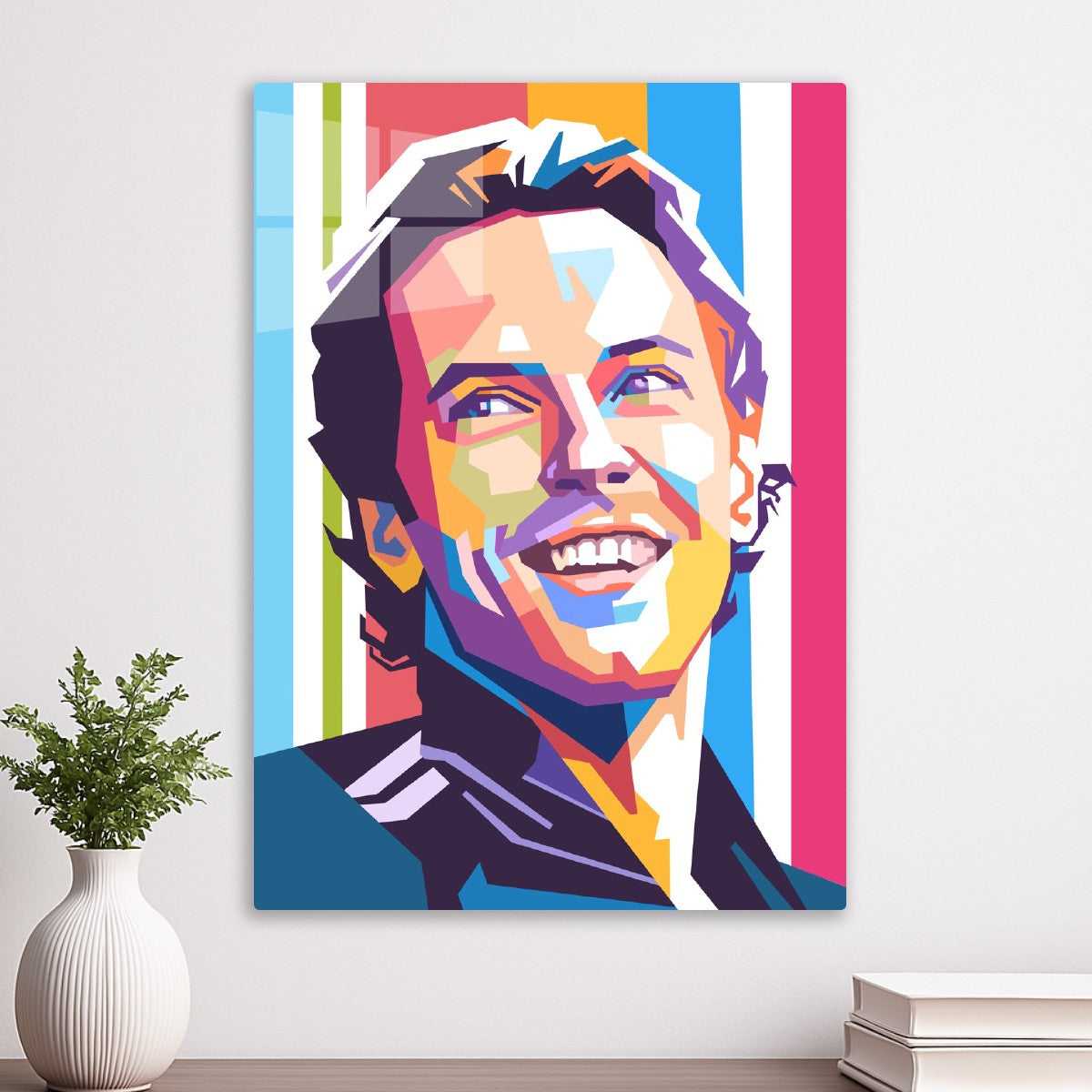 Chris Martin pop art portrait