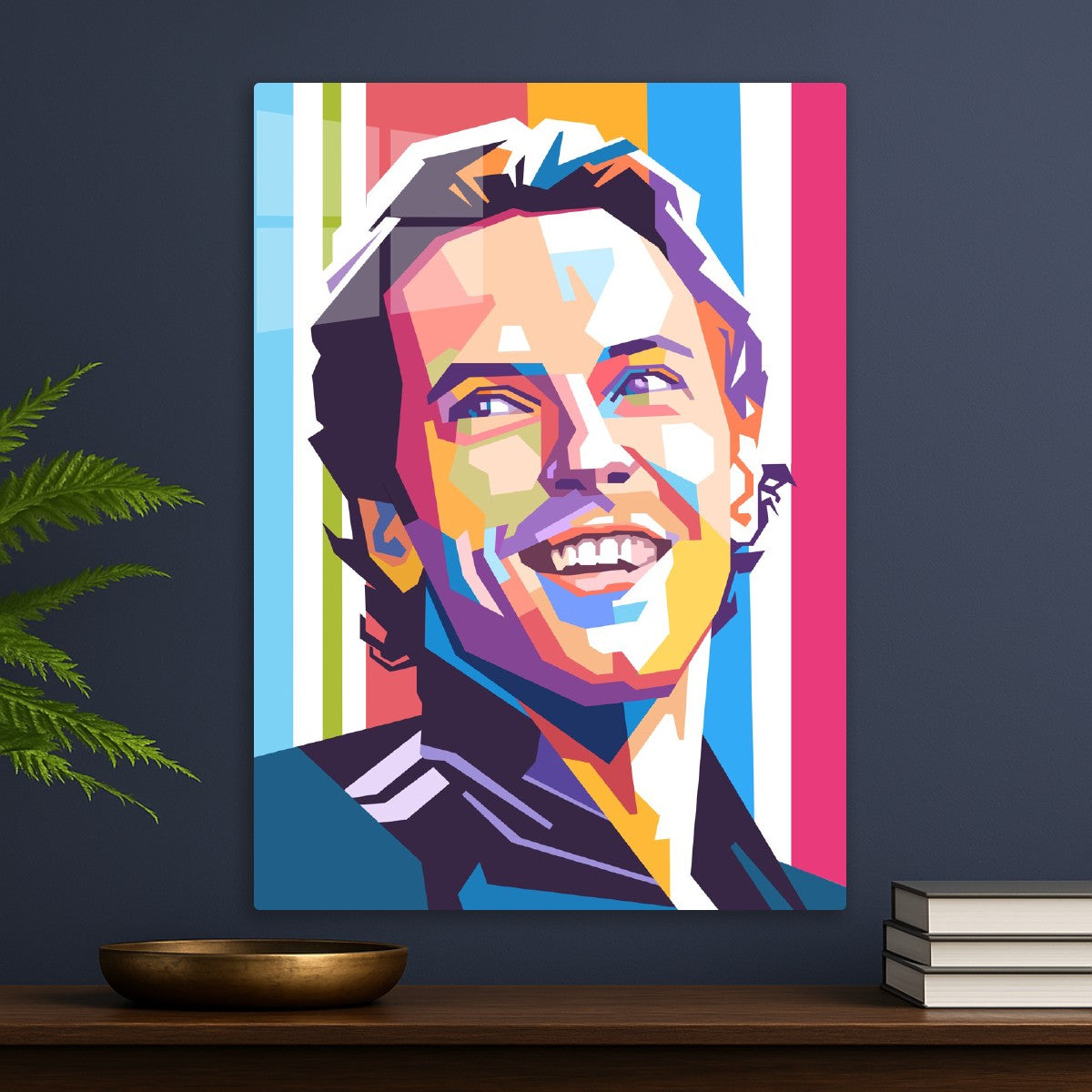 Chris Martin pop art portrait