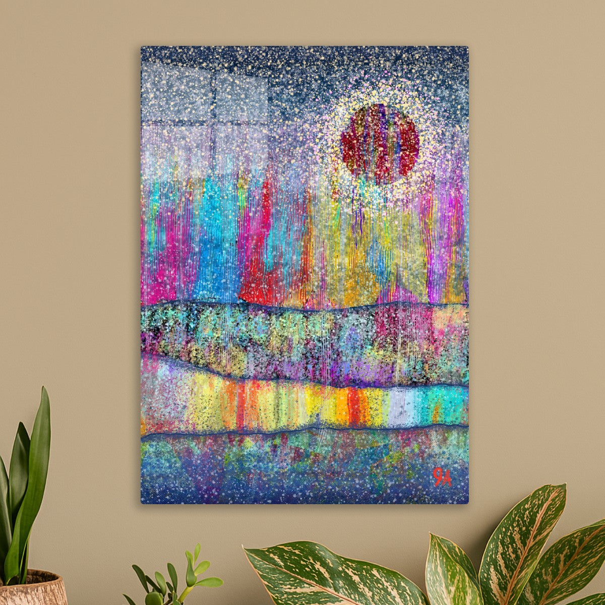 Blood Sun Particle Noise