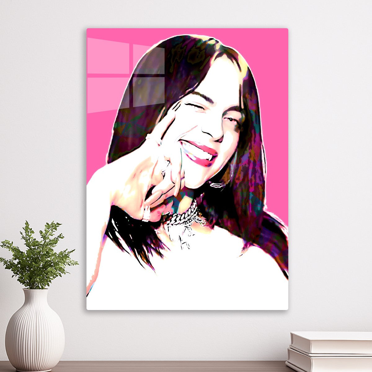 Billie Eilish Pop Art Style