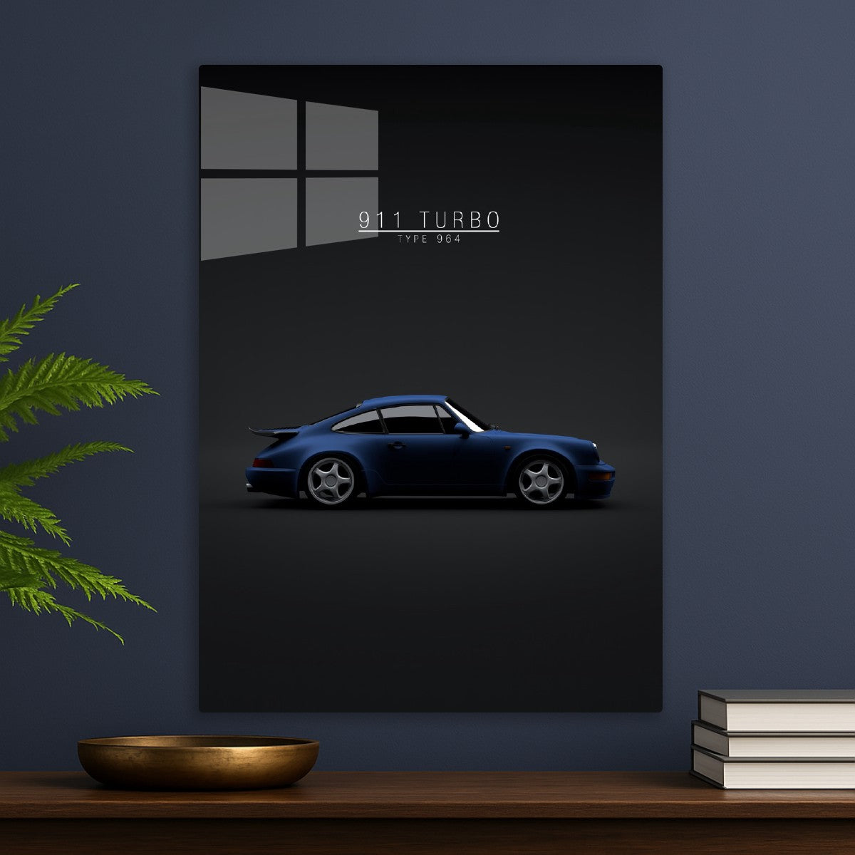 Porsche 964 Turbo 1993 Blue