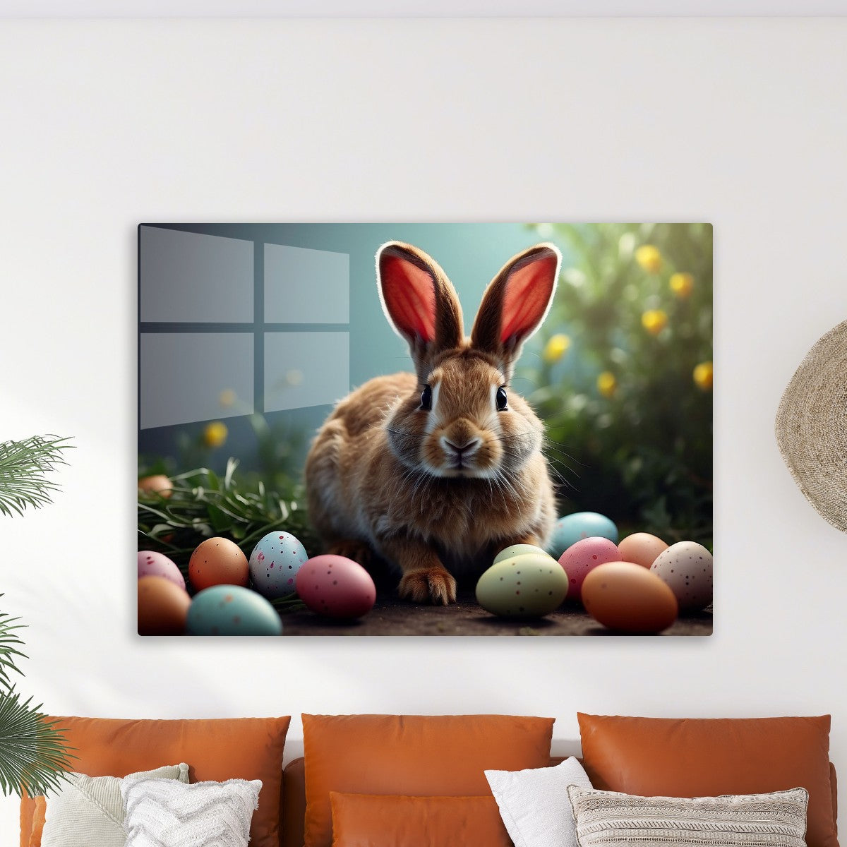 Easter Rabbit and easter eggs