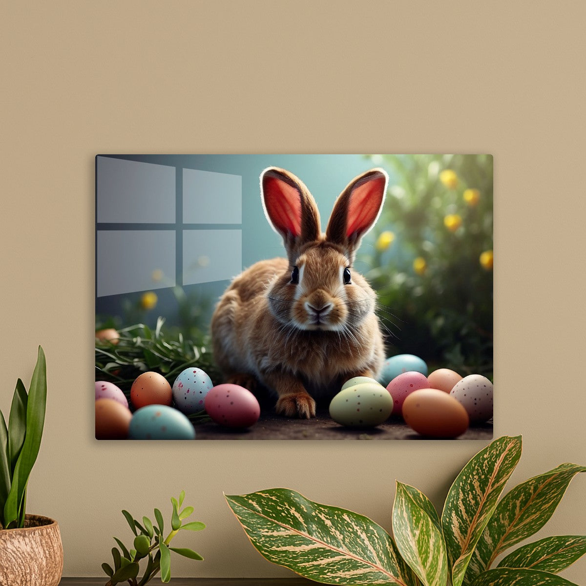 Easter Rabbit and easter eggs