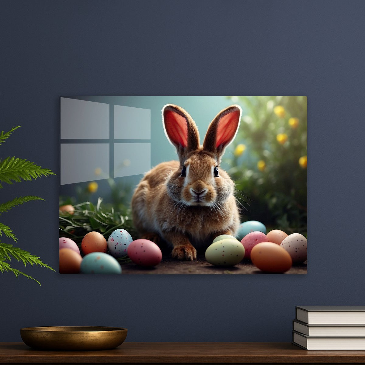 Easter Rabbit and easter eggs