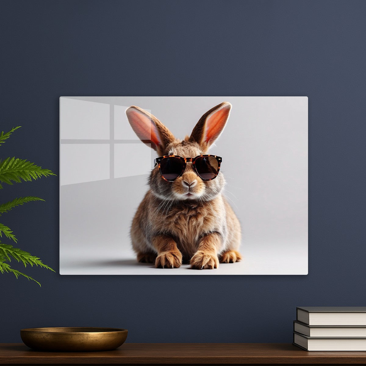 Rabbit wearing shades