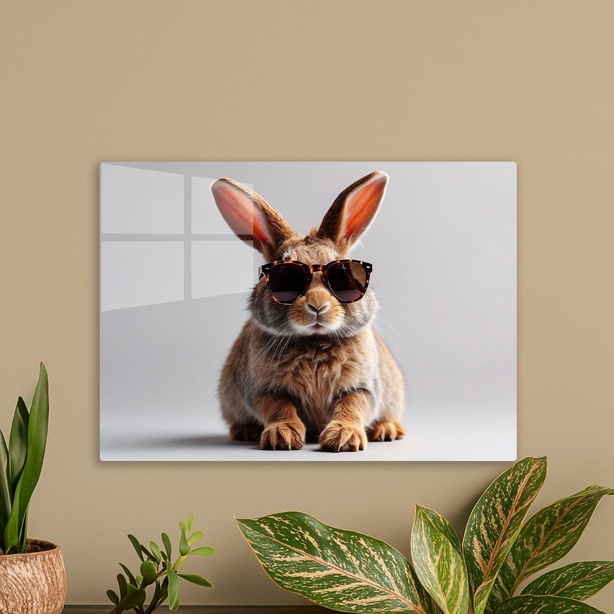 Rabbit wearing shades