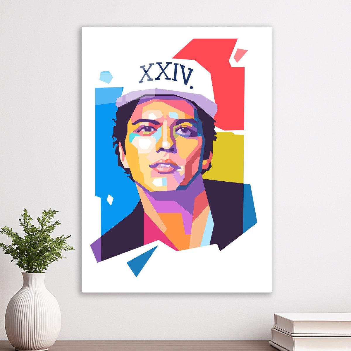 Bruno Mars pop art portrait