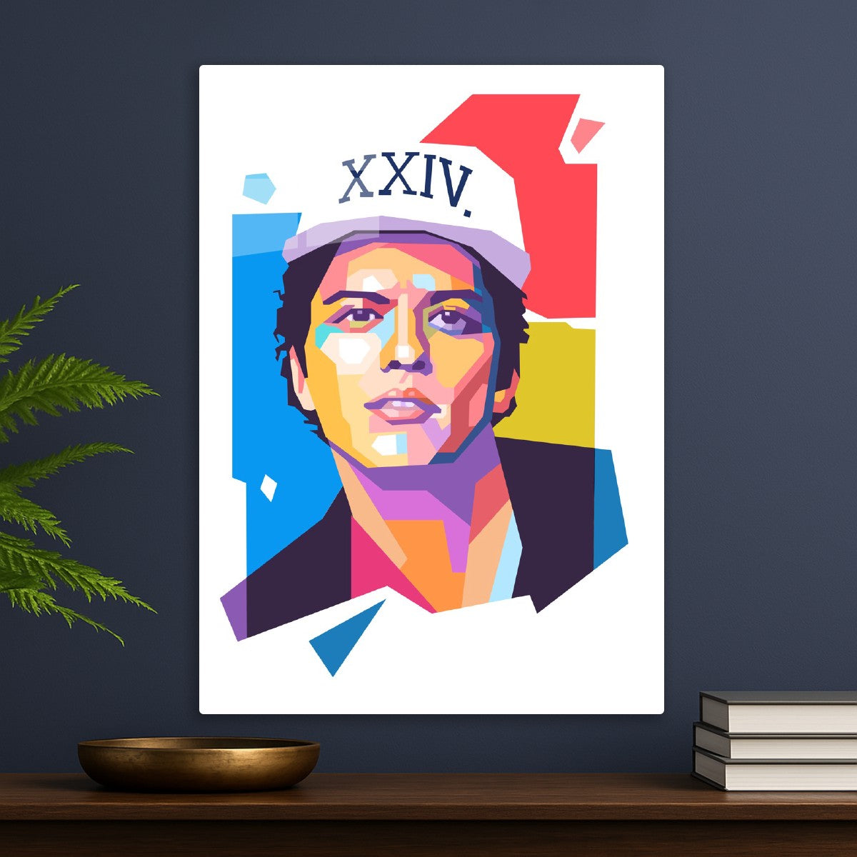 Bruno Mars pop art portrait