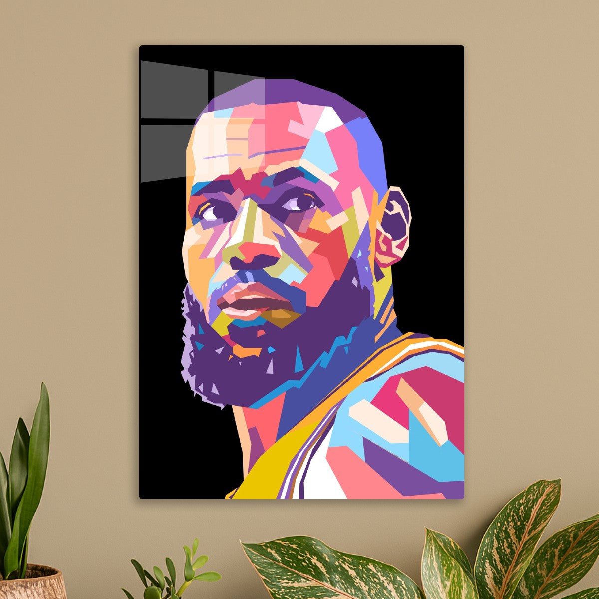 Lebron James pop art portrait