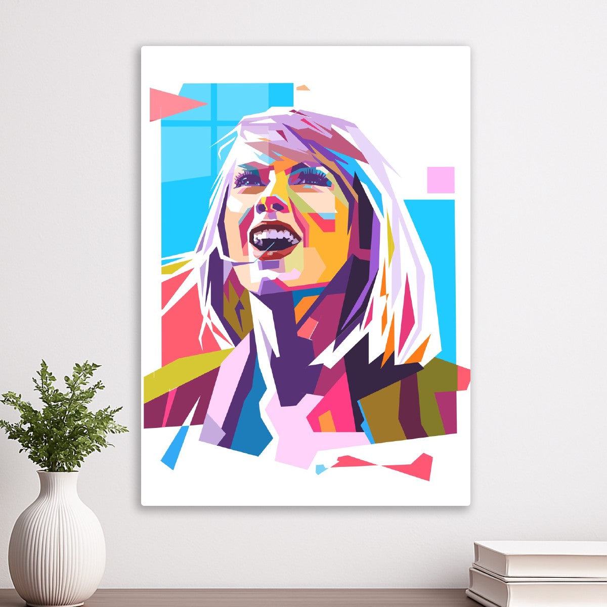Taylor Swift pop art portrait