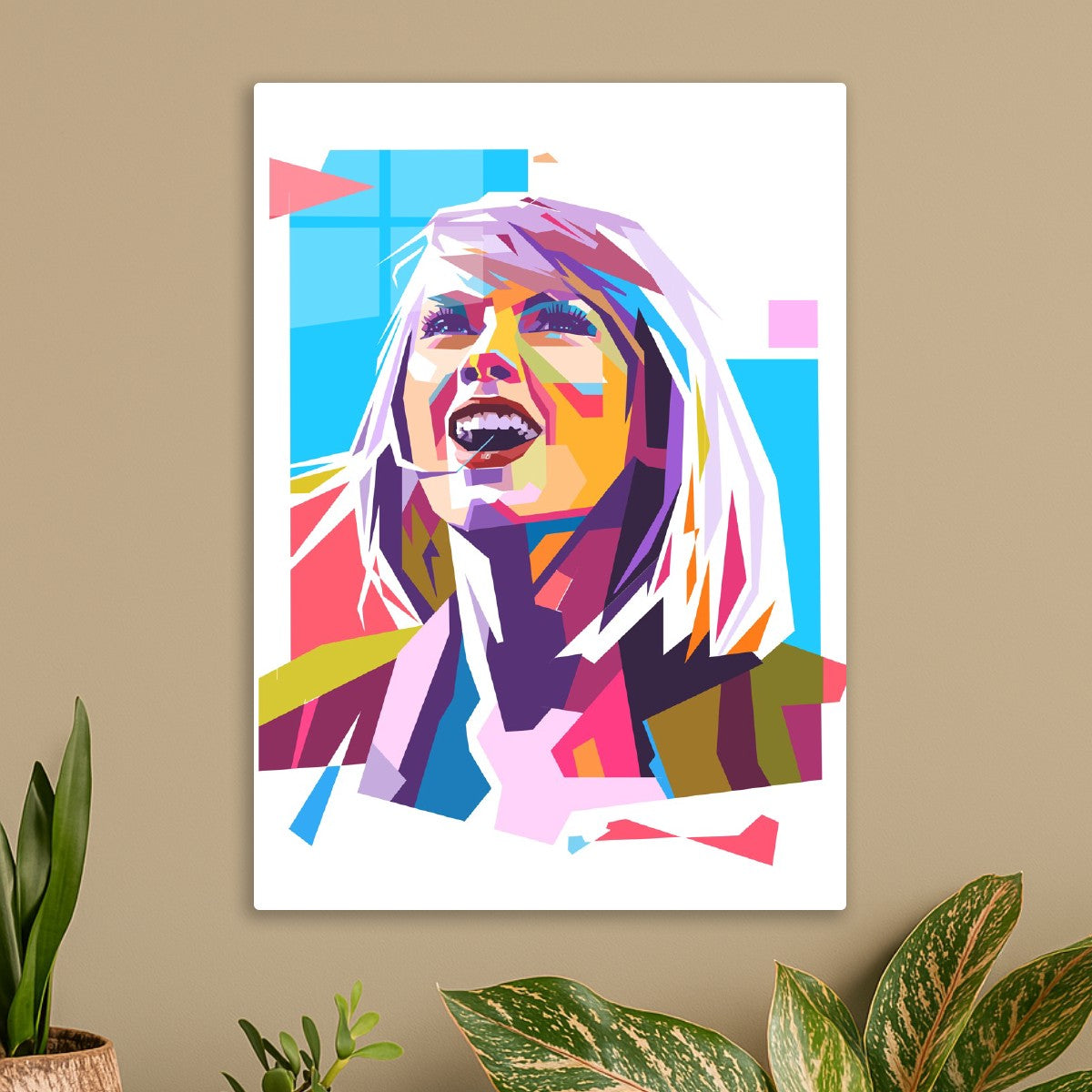 Taylor Swift pop art portrait