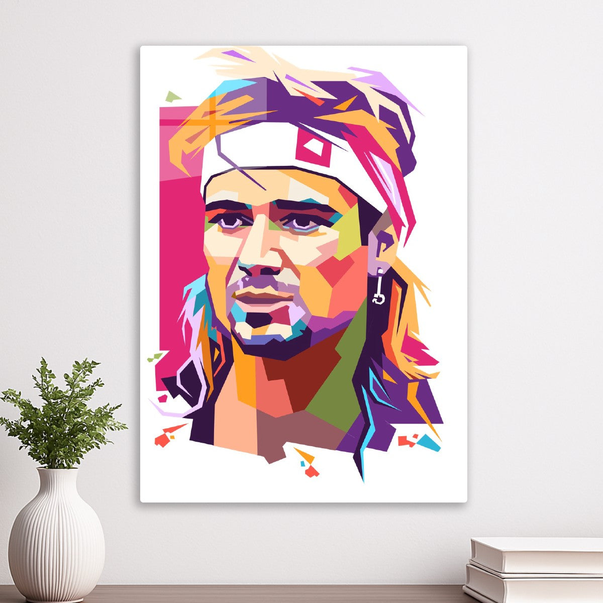 Andre Agassi pop art