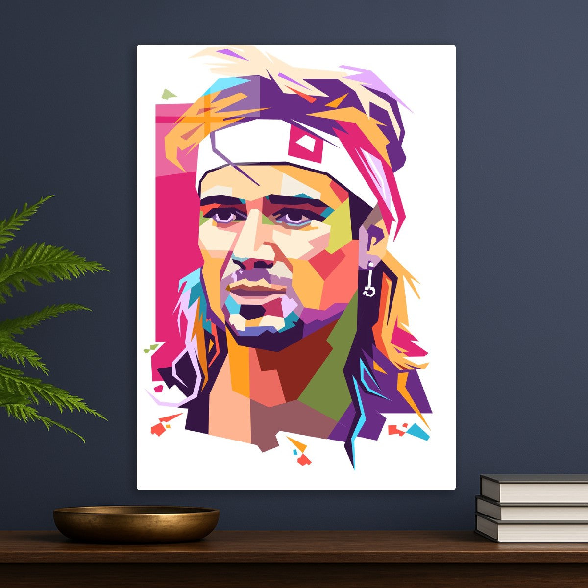 Andre Agassi pop art