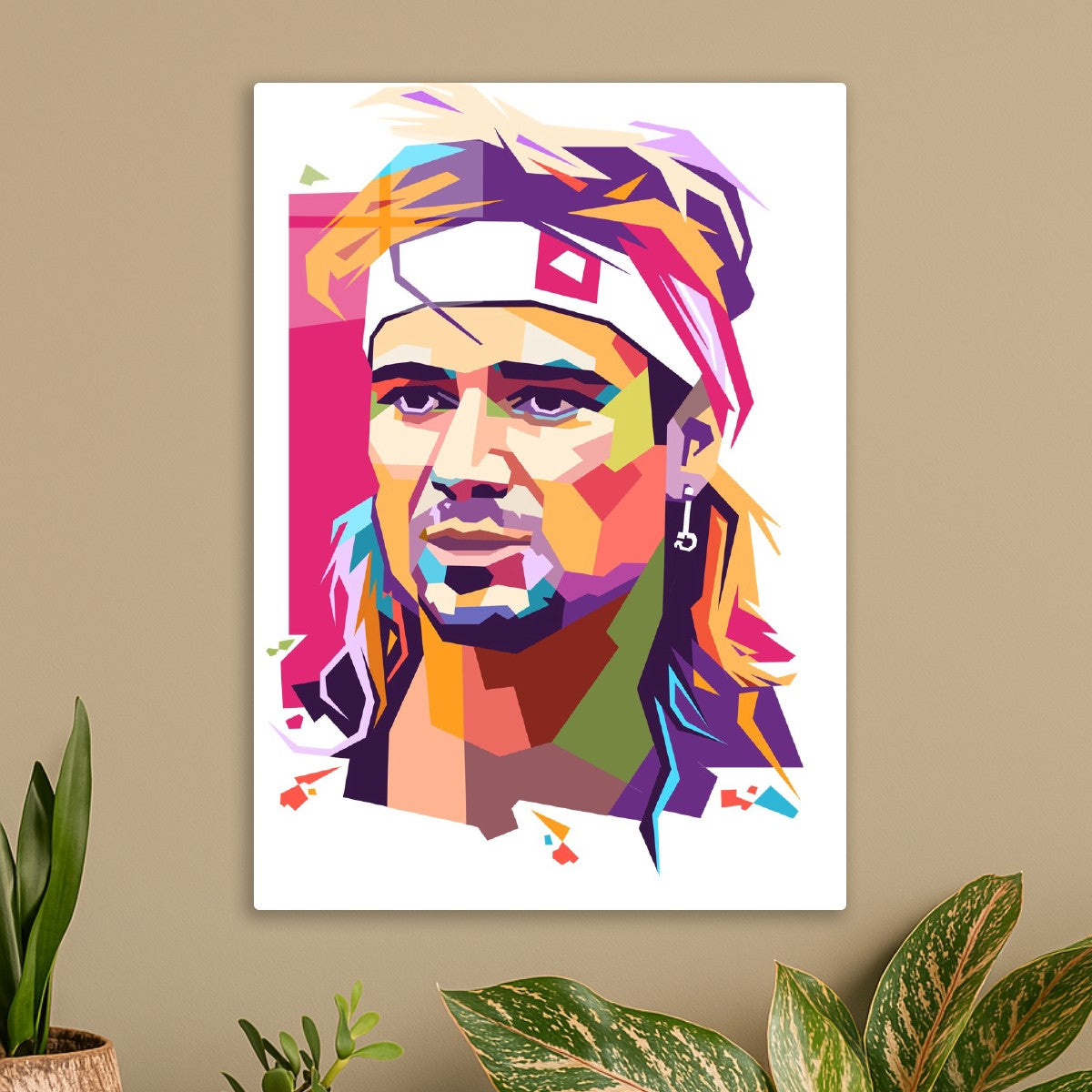 Andre Agassi pop art